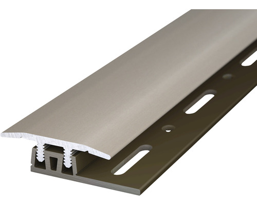 SKANDOR overgangsprofiel, aluminium, RVS-look, geanodiseerd, 6x27x1000 mm