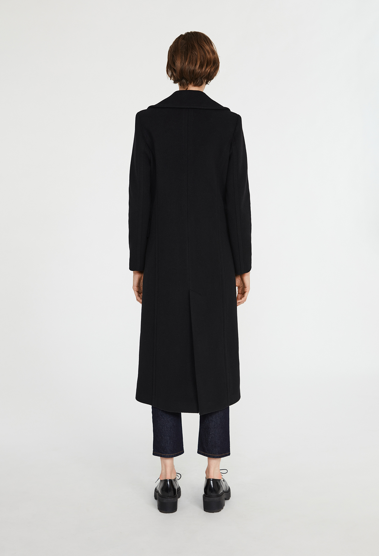 Manteau long croise