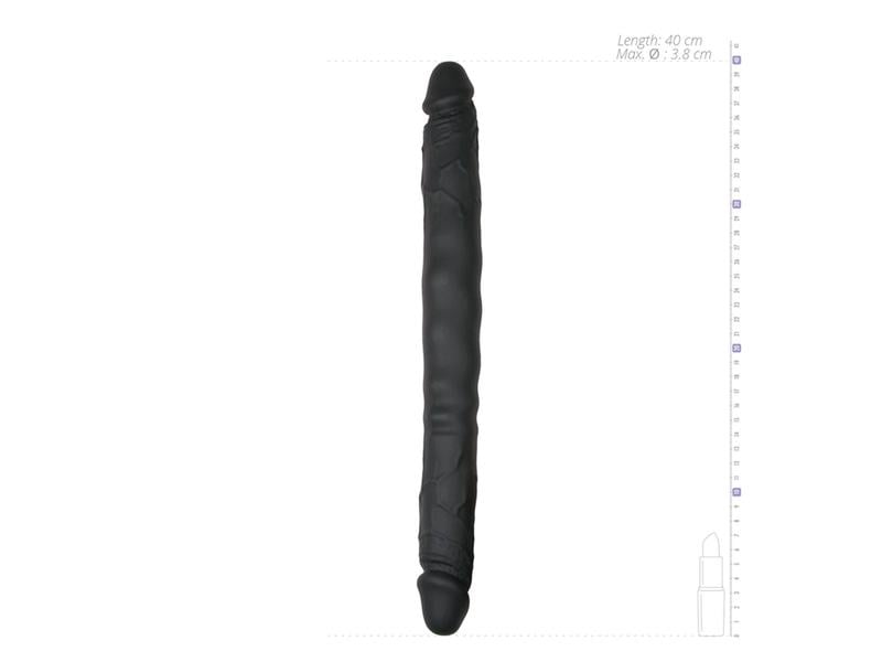 Easytoys Doppelendiger Dildo Schwarz Extragrosser Doppeldildo