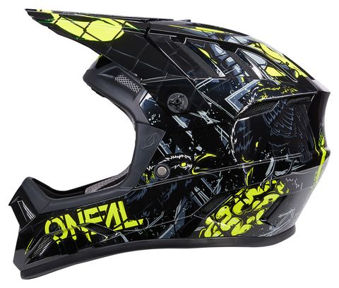 Casque Intégral O'Neal BACKFLIP ZOMBIE Noir/Jaune