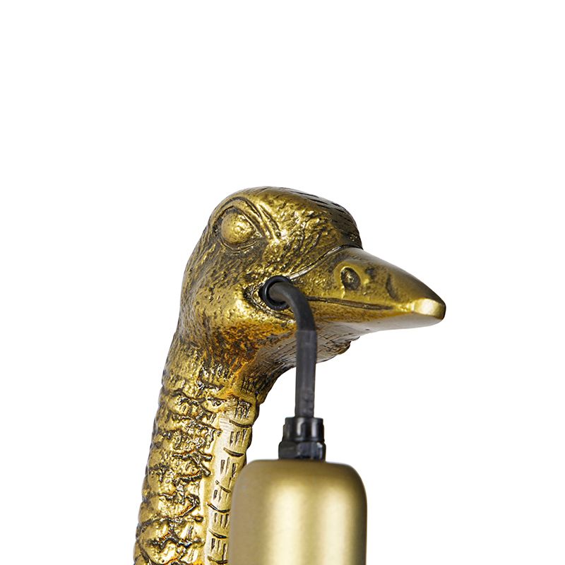 Vintage wandlamp messing - Animal Camel bird