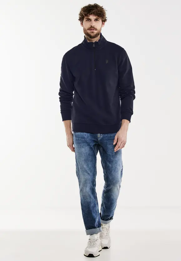 Troyer Sweatshirt - eclipse blue