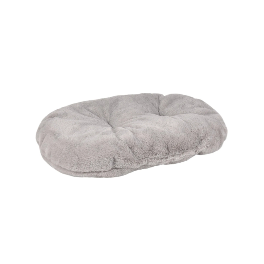 Cama/berço oval Flamingo Xepp cinza escuro para cães