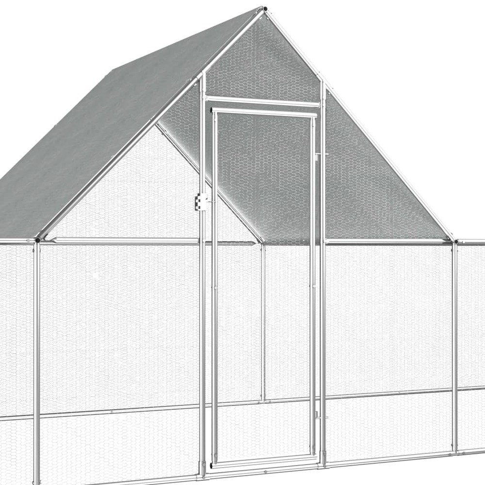 Poulailler 14 x 2 x 2 m acier galvanisé