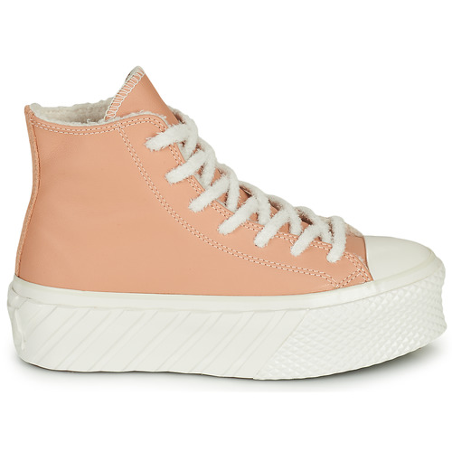 Converse - CHUCK TAYLOR ALL STAR LIFT 2X COZY TONES HI - Beige