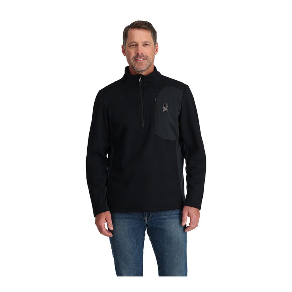 Spyder BANDIT HALF ZIP - Polaire Homme black