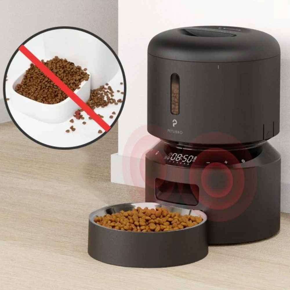 (3L) Granary Automatic Feeder Automatischer Haustier Futter Spender inkl. Sprachaufzeichnung (PL-AF005-91B) - Schwarz