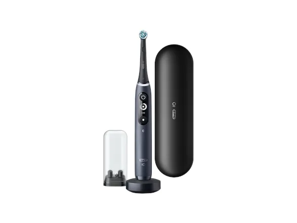 Braun 408482, Voksen, Vibrerende tandbørste, Daglig pleje, Sort, Rund, OLED