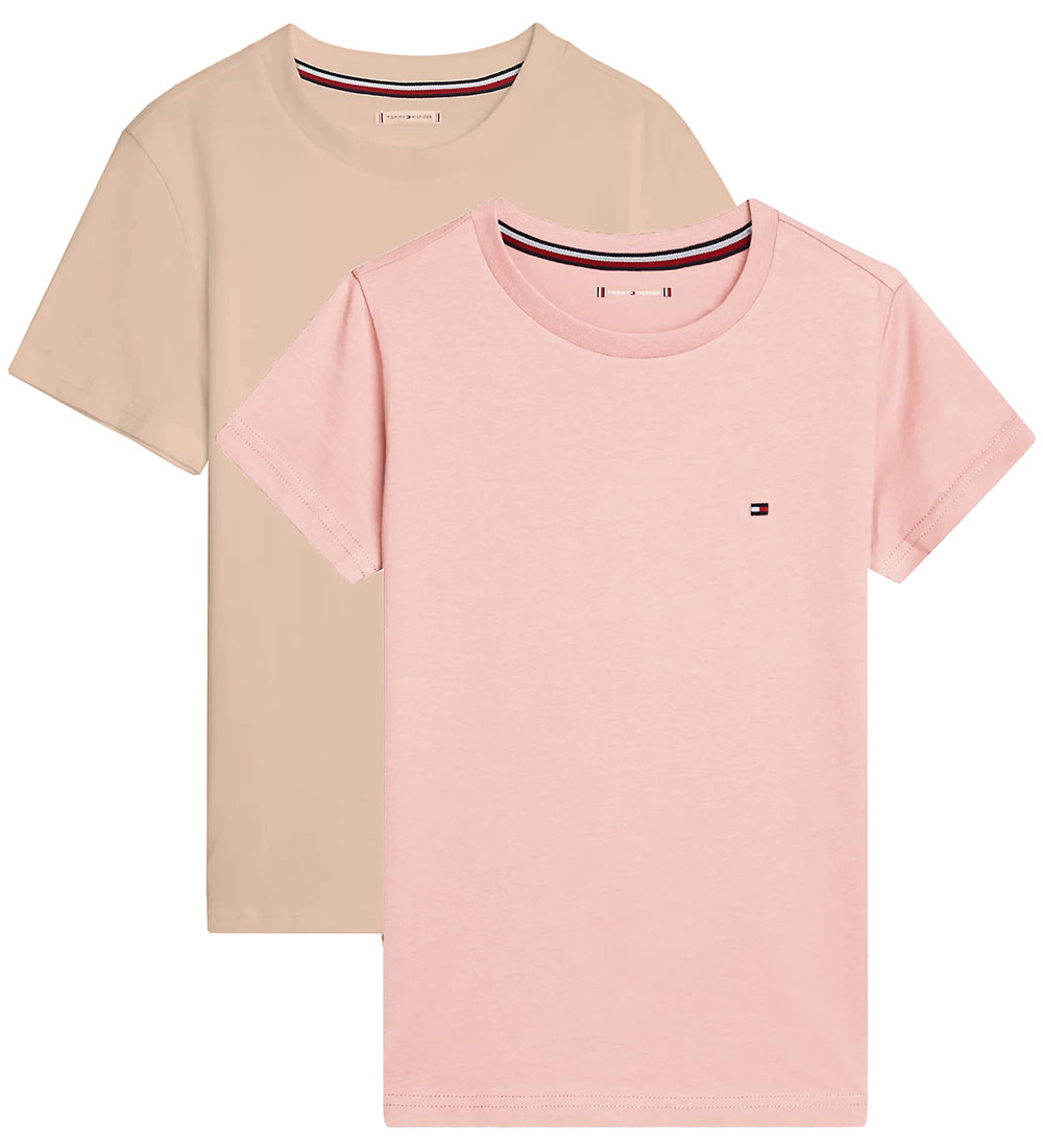 Tommy Hilfiger T-shirts - 2er-Pack - Soft Rose/Ausgewogenes Beig
