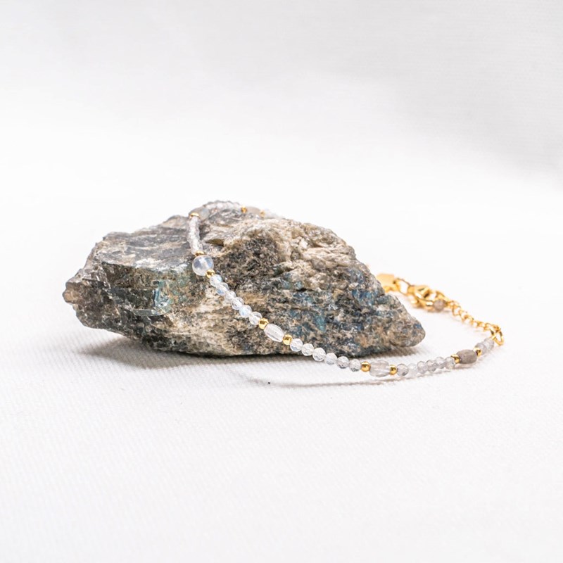 Collier et bracelet Paloma en pierres Labradorite