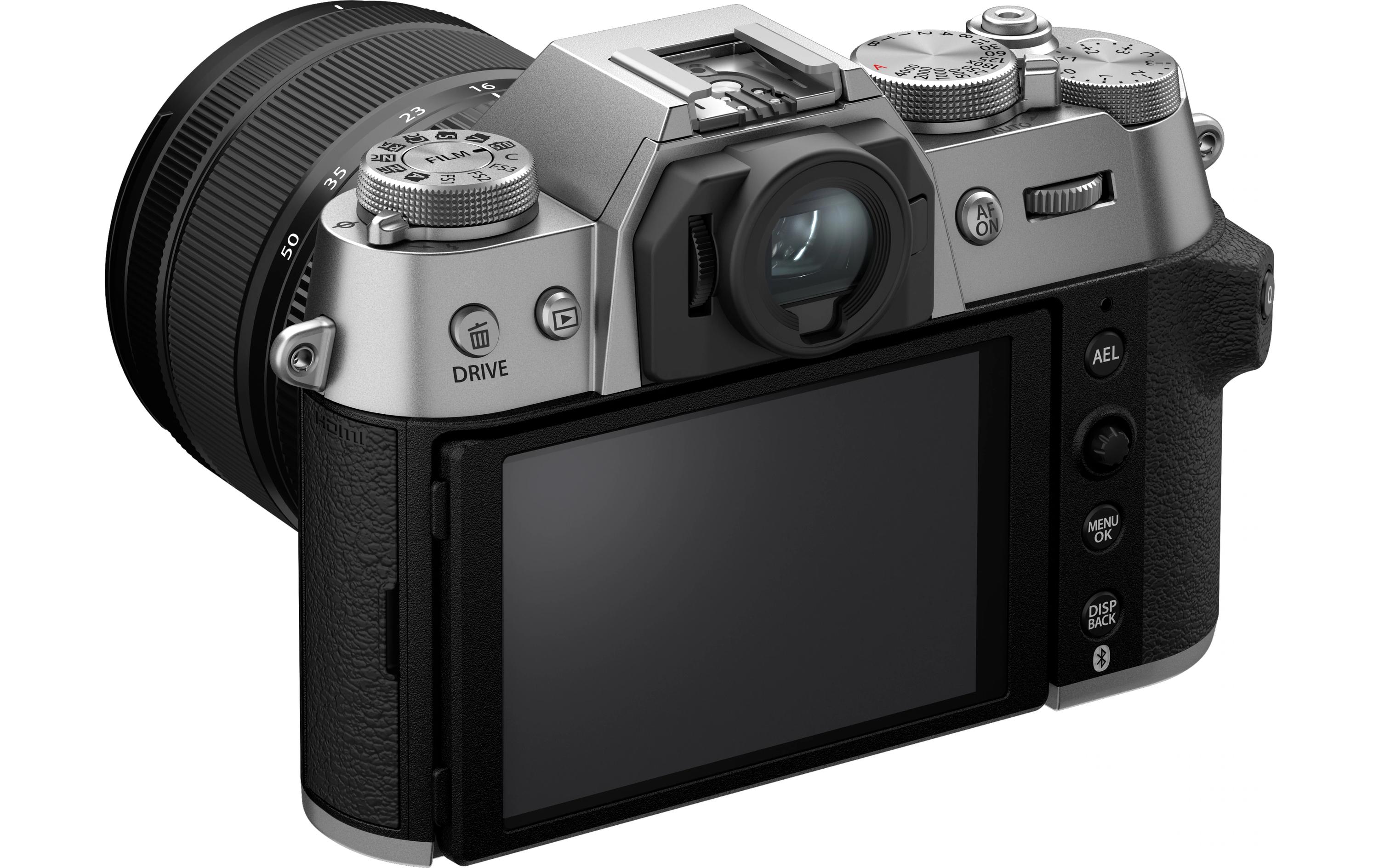 Fotokamera X-T50 Silver Kit XF 16-50mm<br>Kompakte Systemkamera mit 40.2-Megapixel-Sensor, 6.2K-Video und Filmsimulations-Einstellrad