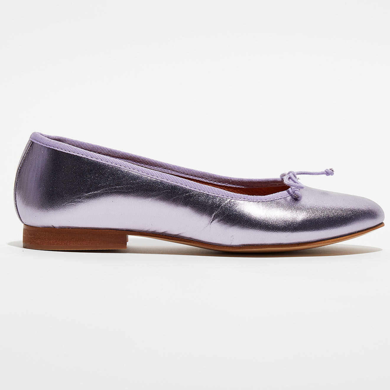 Quartier Latin Ballerines en Cuir Jeanne lilas