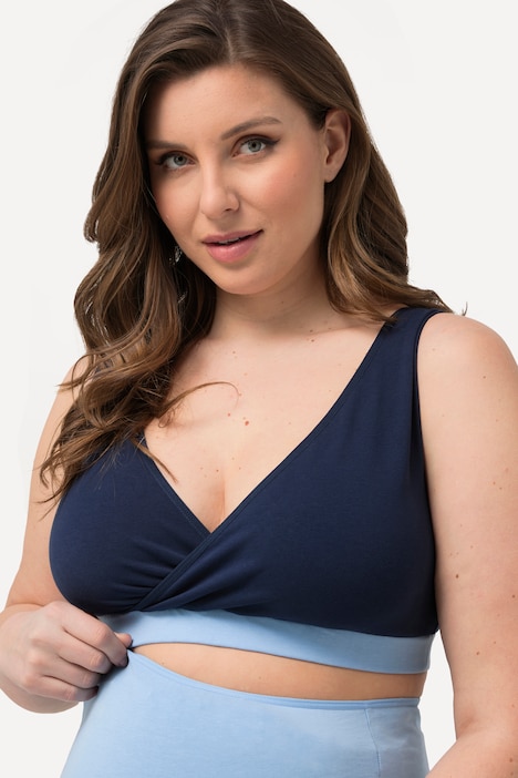 Bellieva-Still-Bustier, Colorblocking, nahtlos, Biobaumwolle