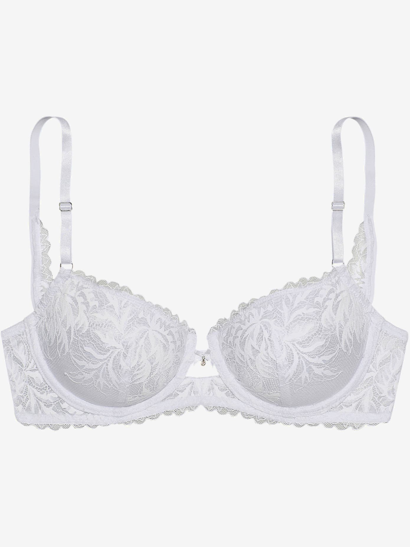 Soutien-gorge à armatures féminin avec nœud décoratif et accessoire brillant