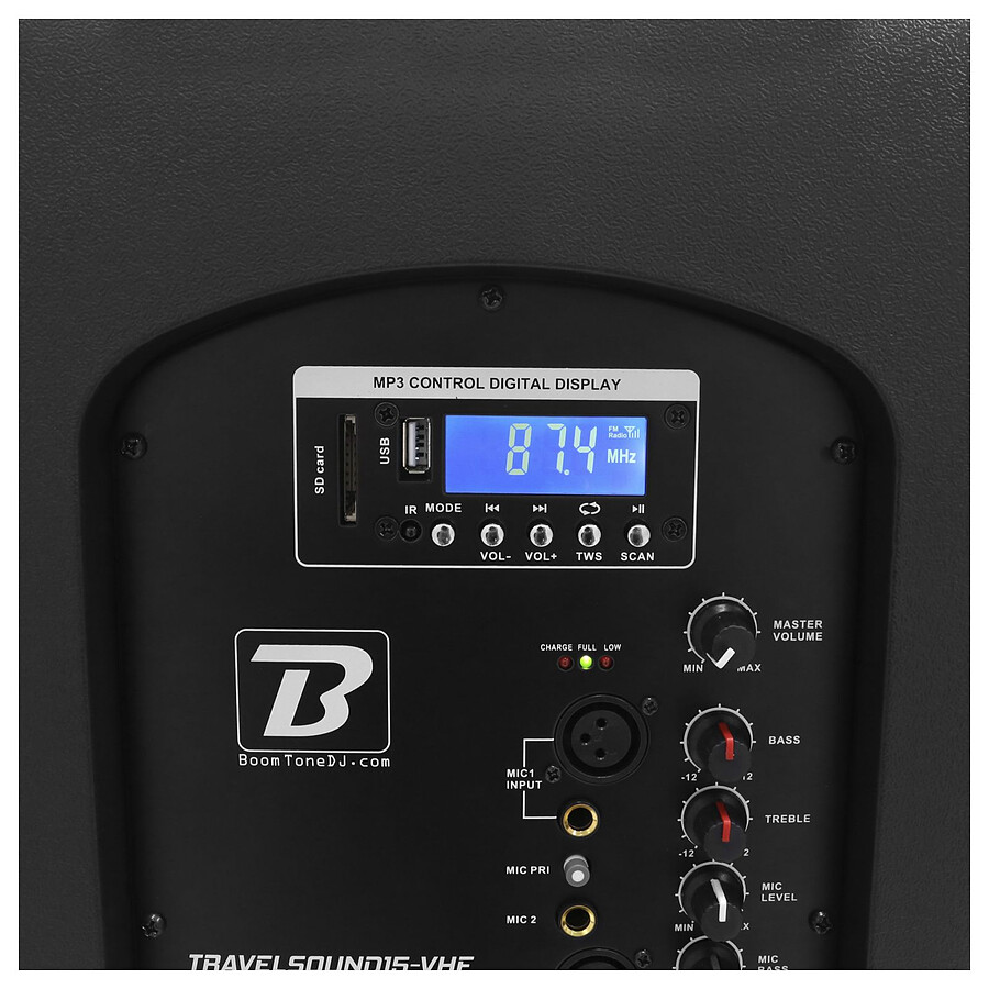 BoomTone DJ TravelSound15-VHF - Enceinte de soirée