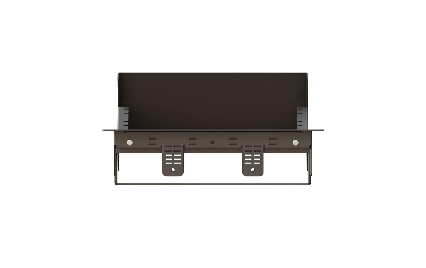 Einbaurahmen BOX S 3-Fach Grau<br>Einbaurahmen für diskrete Strom- und Multimediaanschlüsse