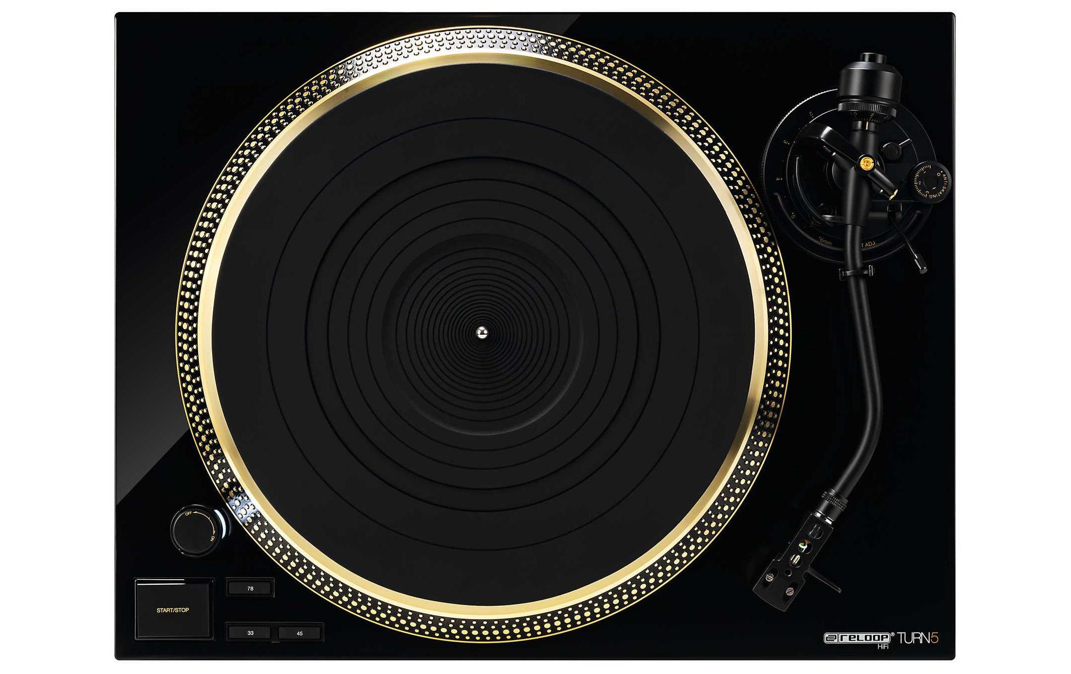 Plattenspieler HiFi Turn5 Schwarz<br>Hochwertiger HiFi-Plattenspieler mit Direktantrieb