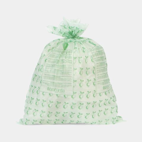 Composteerbare PerfectFit Vuilniszakken Code C (10-12 liter), rol van 10 stuks