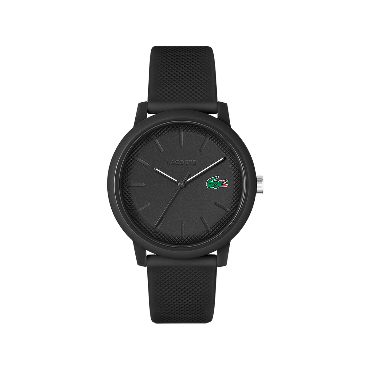 Montre Lacoste.12.12. homme résine bracelet silicone noir