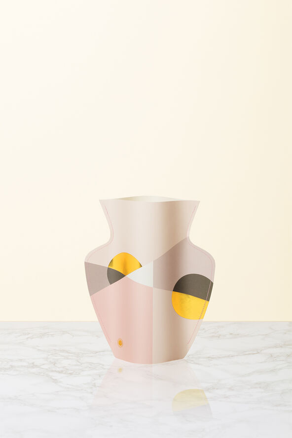 OCTAEVO PAPER VASE SIENA PINK Pink
