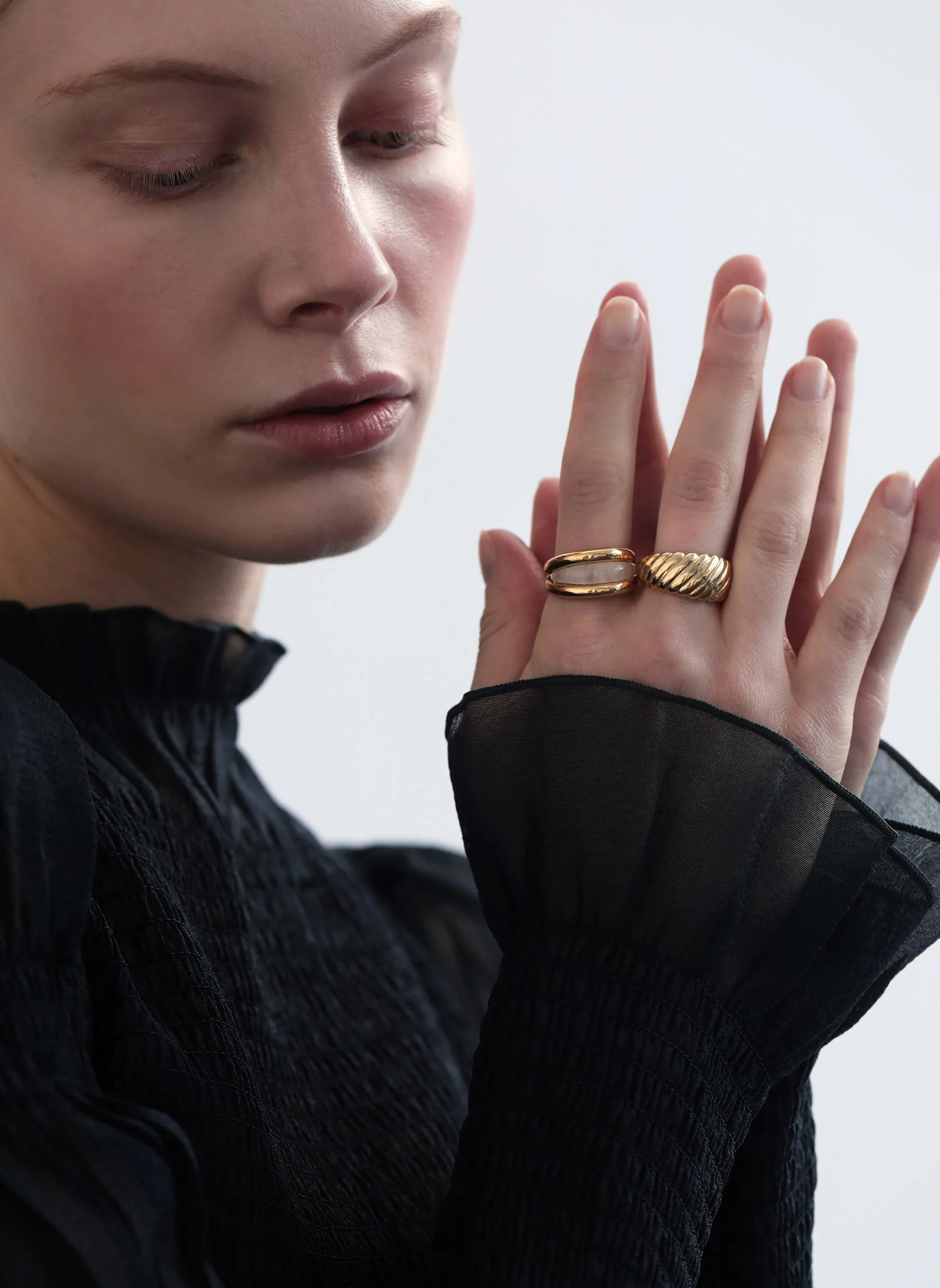 HYDNORA - Bague large hydnora | Argent