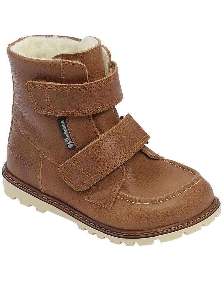 Klett-Winterboots TERRY VELCRO gefüttert in brown
