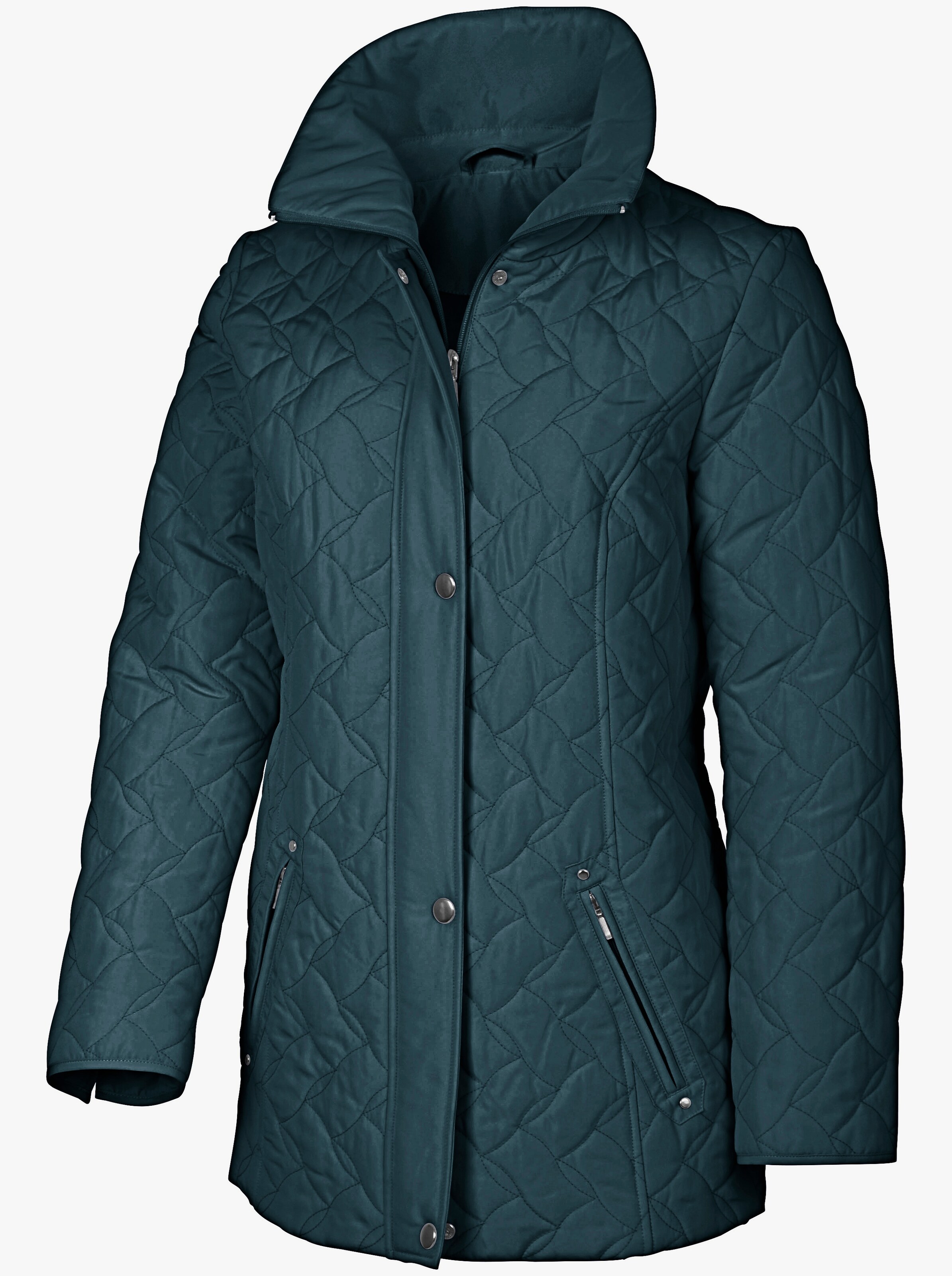 Steppjacke mit formgebenden Nähten