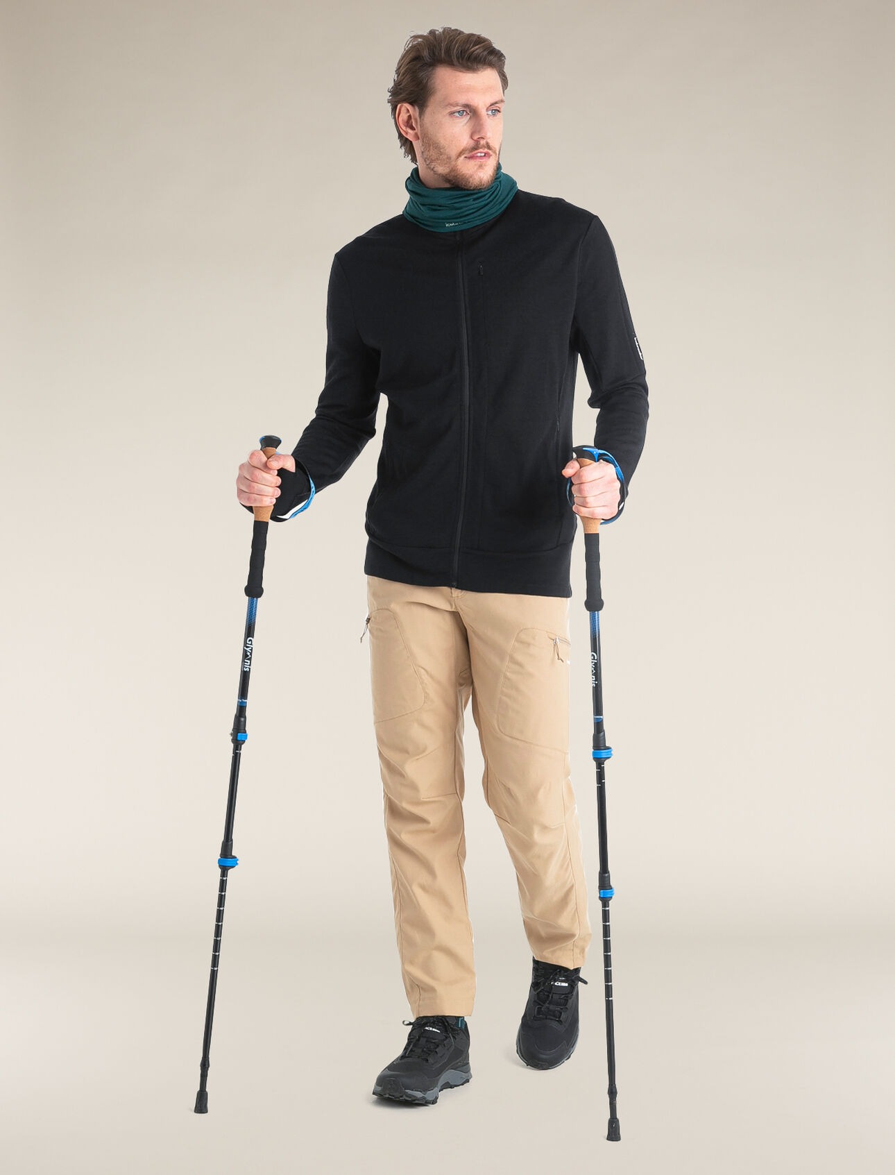 Merino 260 Quantum IV LS Zip Hoodie Herre Black