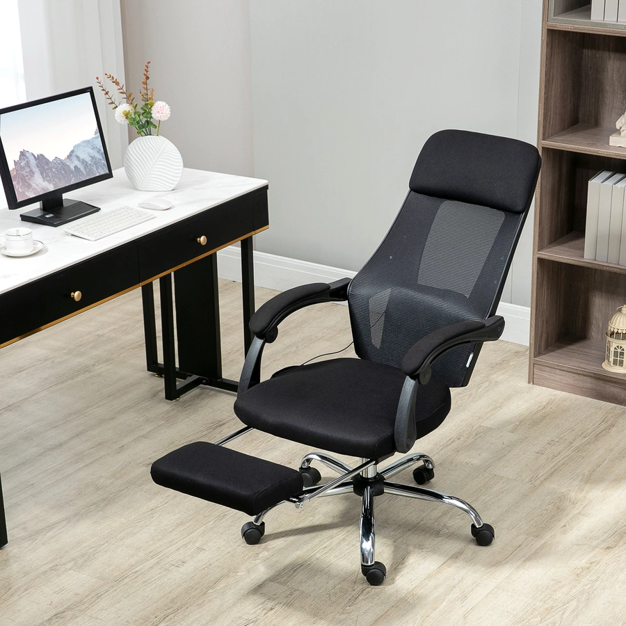 Vinsetto Bürostuhl mit Massagefunktion schwarz