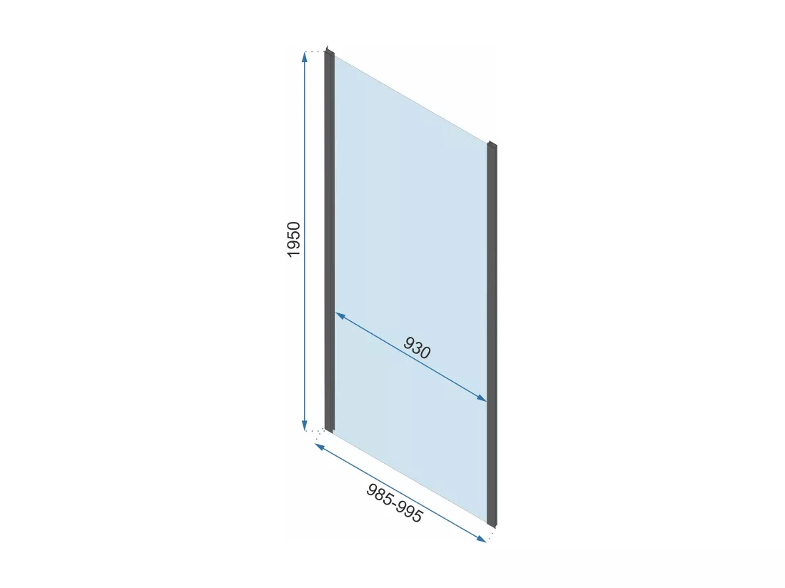 Cabine De Douche Rea Rapid Slide 160X80 Black