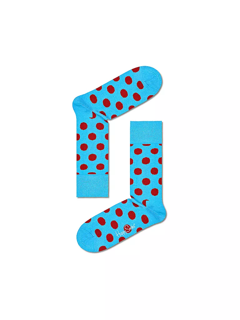 HAPPY SOCKS Herren Socken BIG DOT light blue hellblau
