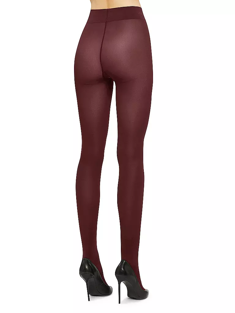 WOLFORD Feinstrumpfhose VELVET DE LUXE 66 port royal dunkelrot
