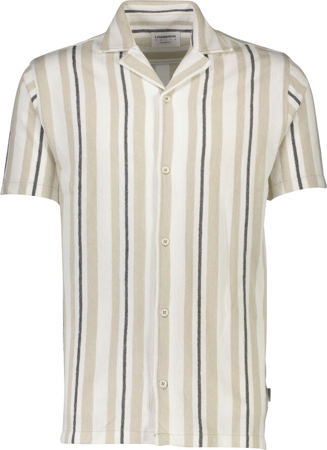 Lindbergh Knitted resort collar S/S Stone