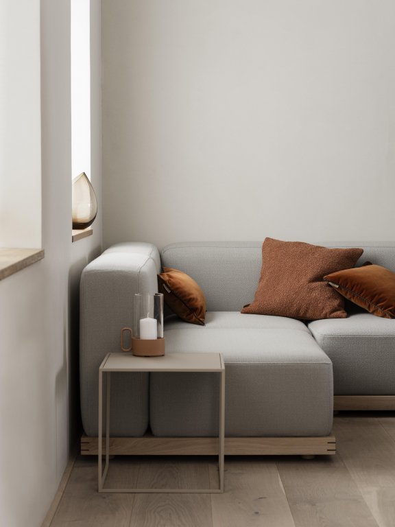 Blomus Boucle kussenhoes 40x40 moonbeam