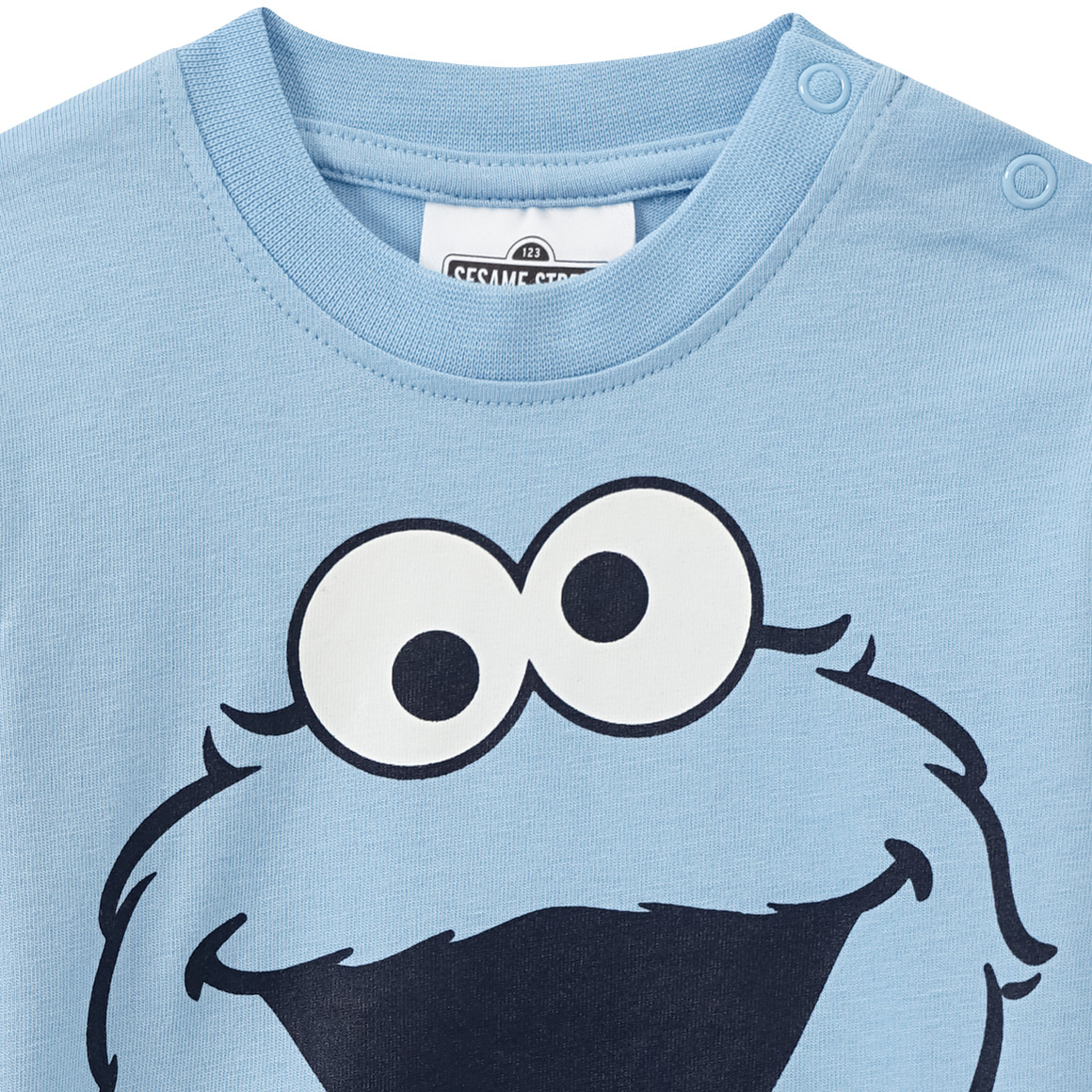 Topomini Sesamstraße Langarmshirt mit Print hellblau