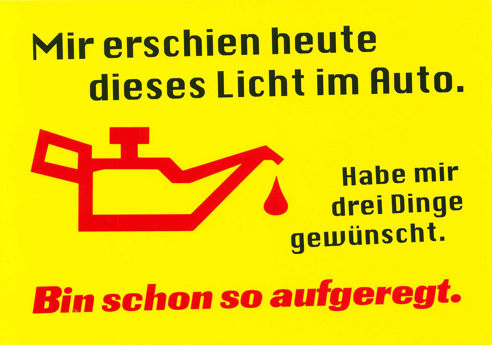 Postkarte 'Dieses Licht im Auto' günstig bestellen