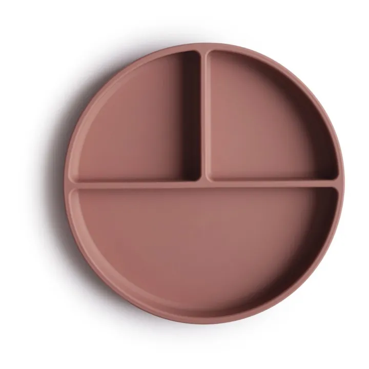 Mushie Assiette en silicone | Terracotta