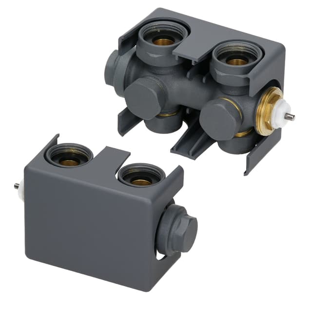 Radiatortermostaten forbindelsessæt Universal Anthracite medium forbindelse