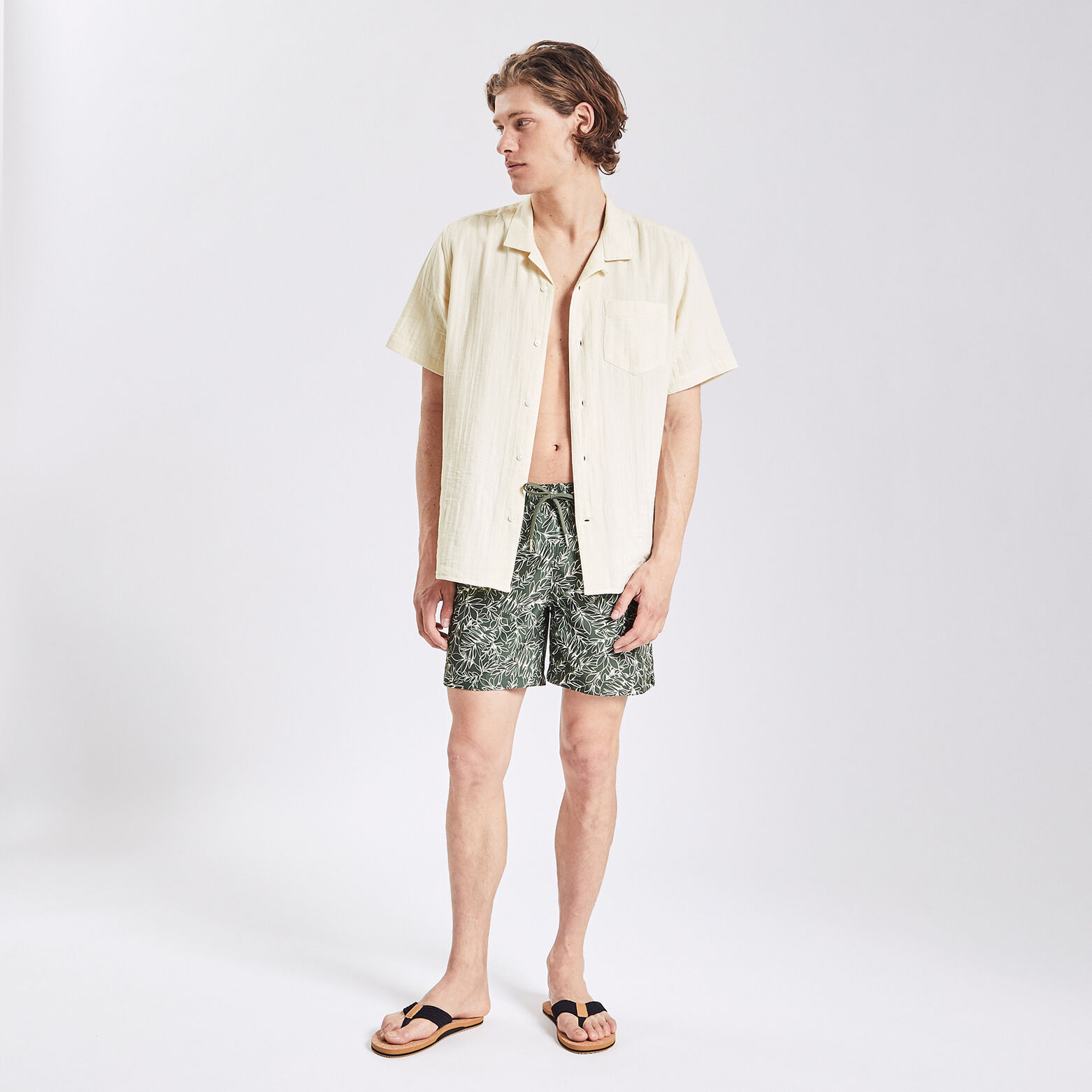 Maillot de bain imprimé Vert kaki