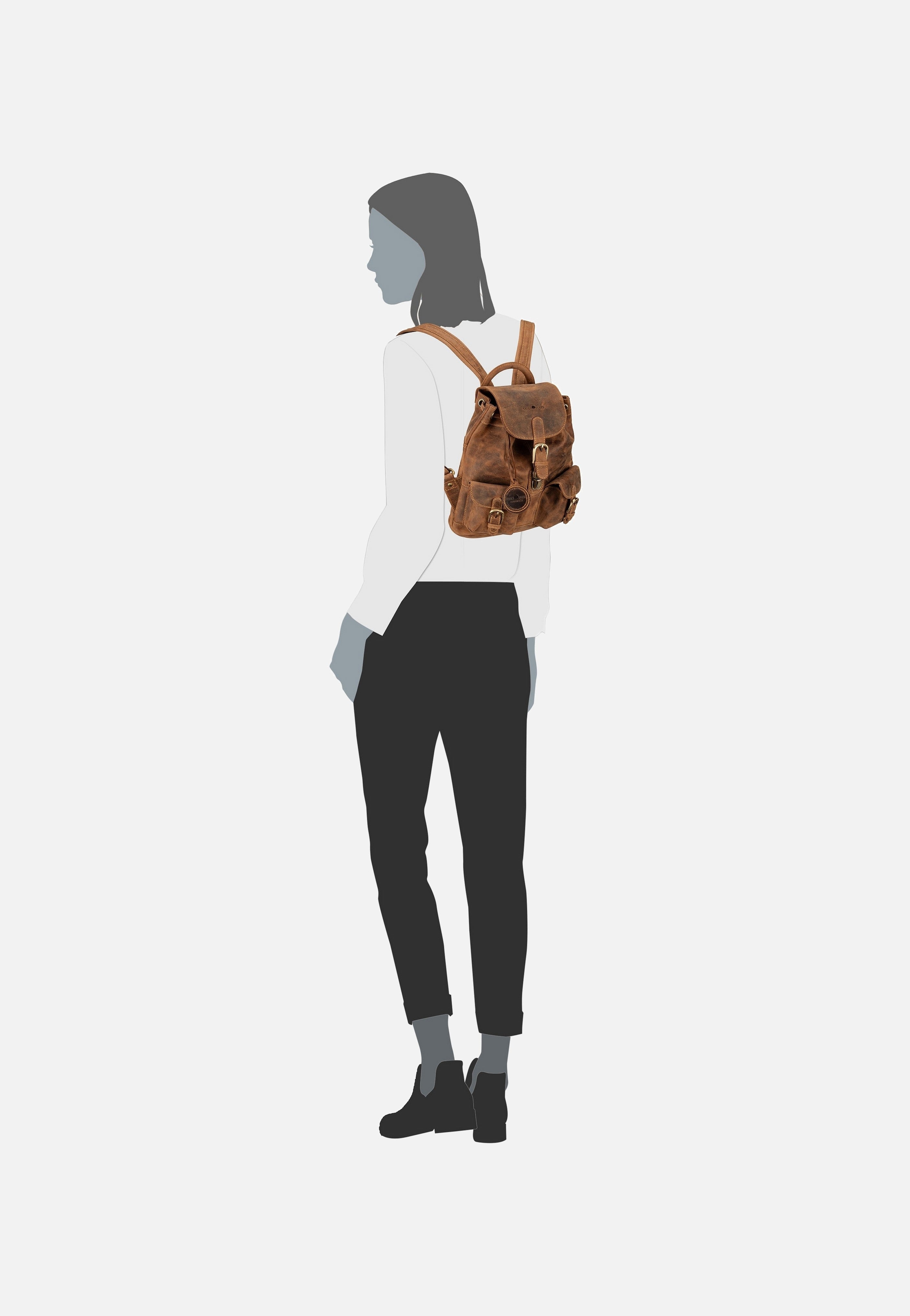 Vintage 1711S Sattelbraun - Rucksack