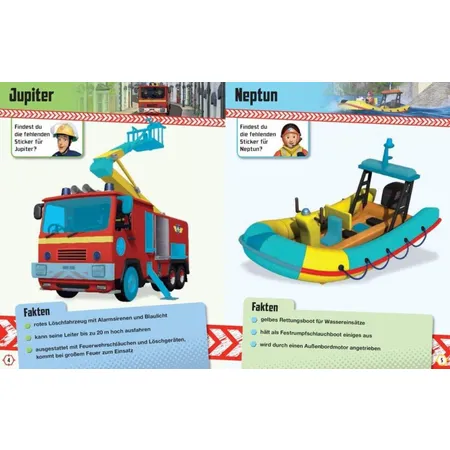 Panini Feuerwehrmann Sam: Achtung, fertig, Einsatz!: Bau dir dein Einsatzfahrzeug!: Stickerbuch