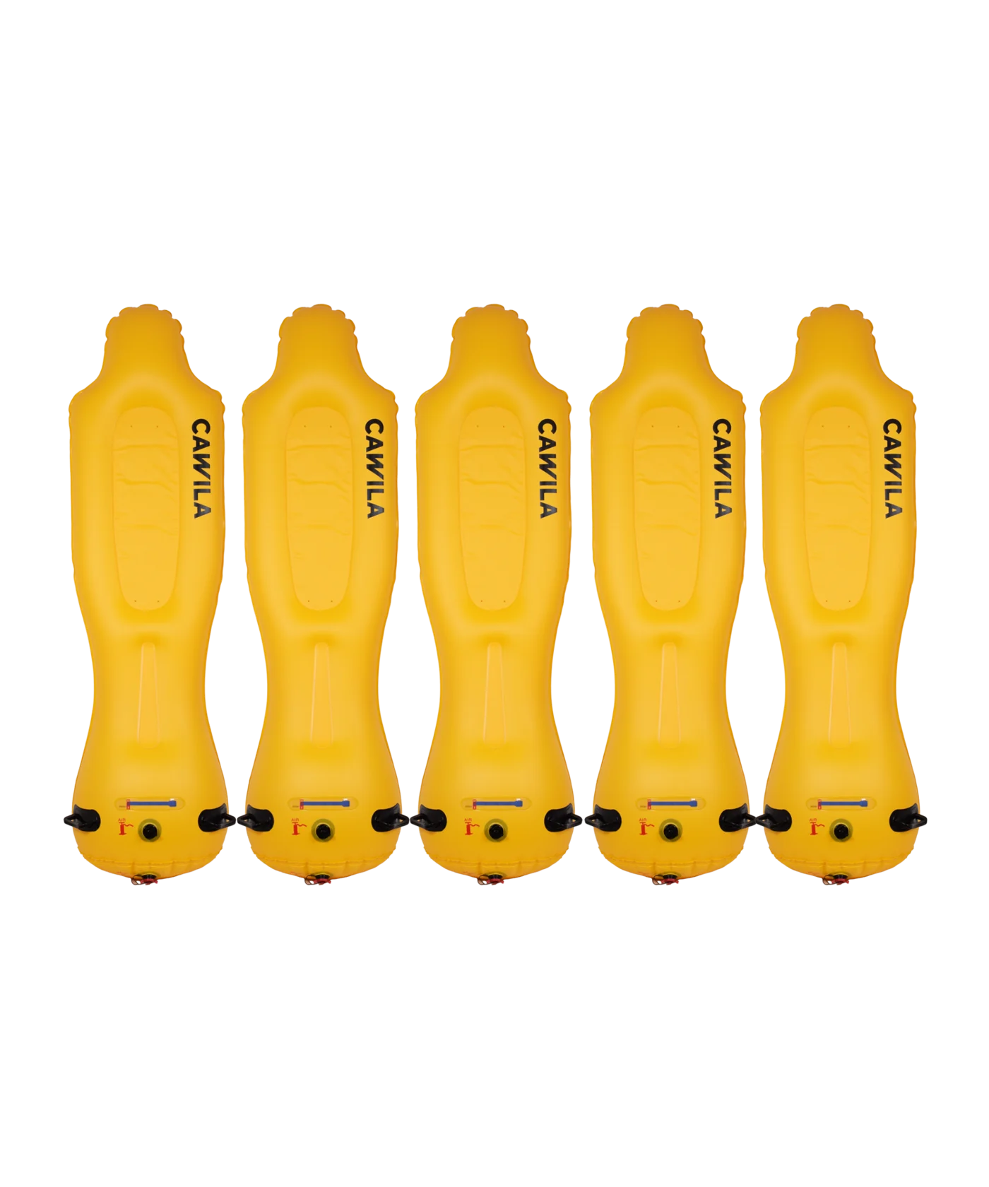 Cawila LIGA Airdummies | 5er Set | 1,65 | Gelb | Inkl. Tasche und Pumpe