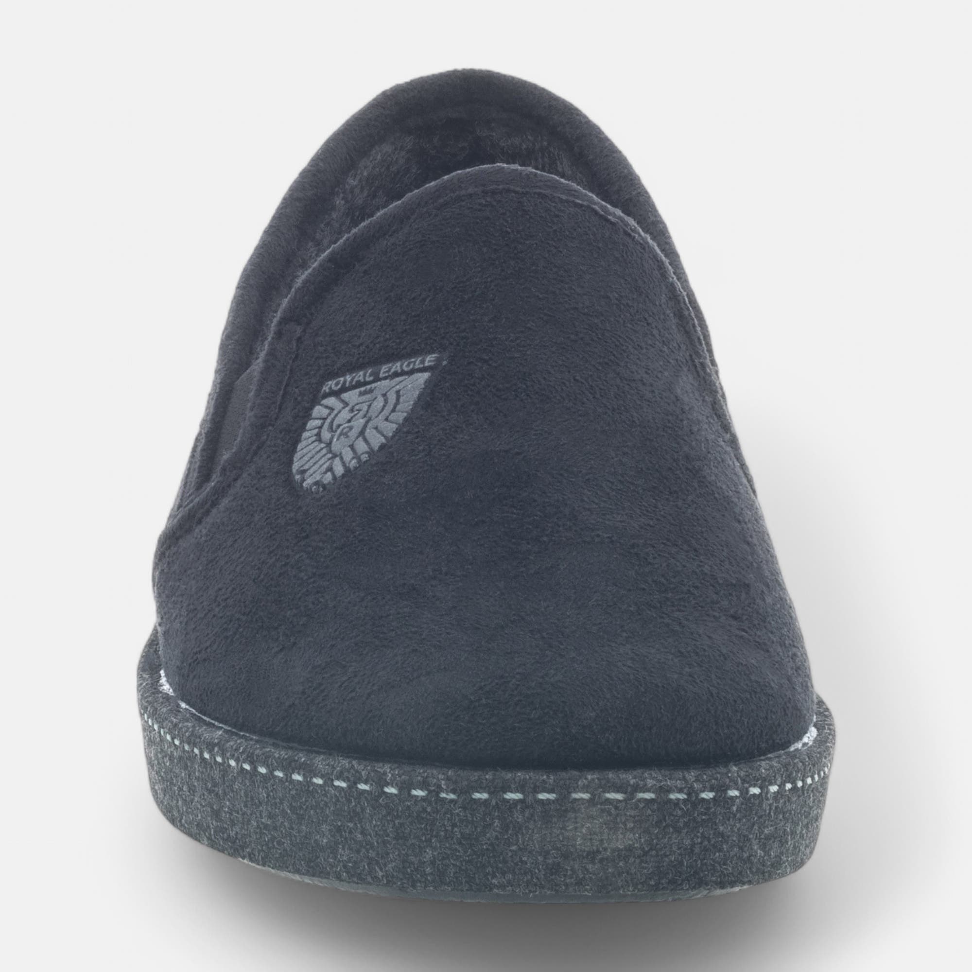 Pantoufles peluche Homme noir