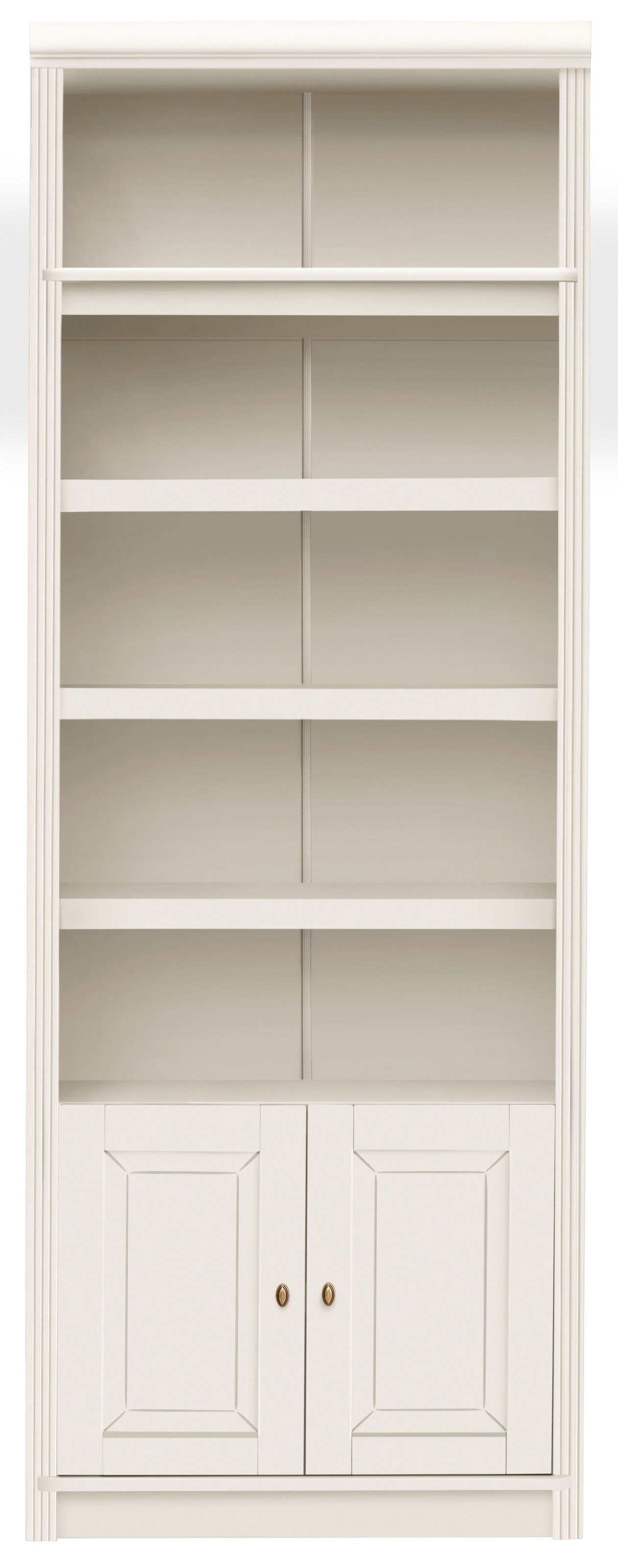 Home affaire Bücherregal »Soeren« aus massiver Kiefer, Höhe 220 cm, mit 2 Holztüren, viel Stauraum