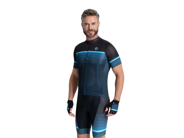 Rogelli Hero 2 Cykeltrøje, Black/Blue