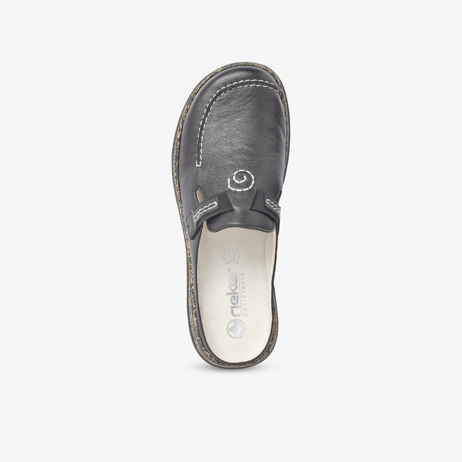rieker Damen Clogs schwarz