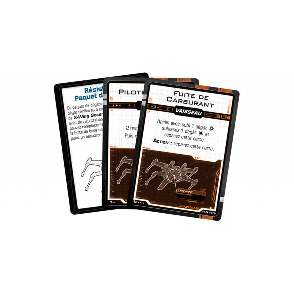 X-Wing 2.0 - Le Jeu de Figurines - Paquet de Dégâts Résistance