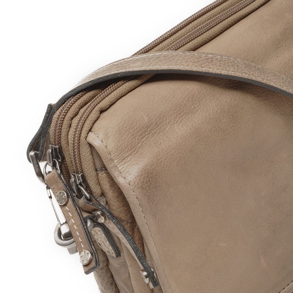 Berba Lucca Crossbody Flap Bag Dust