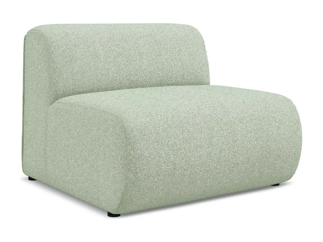 Fauteuil pour canapé modulable en tissu texturé - vert clair - EKAHI