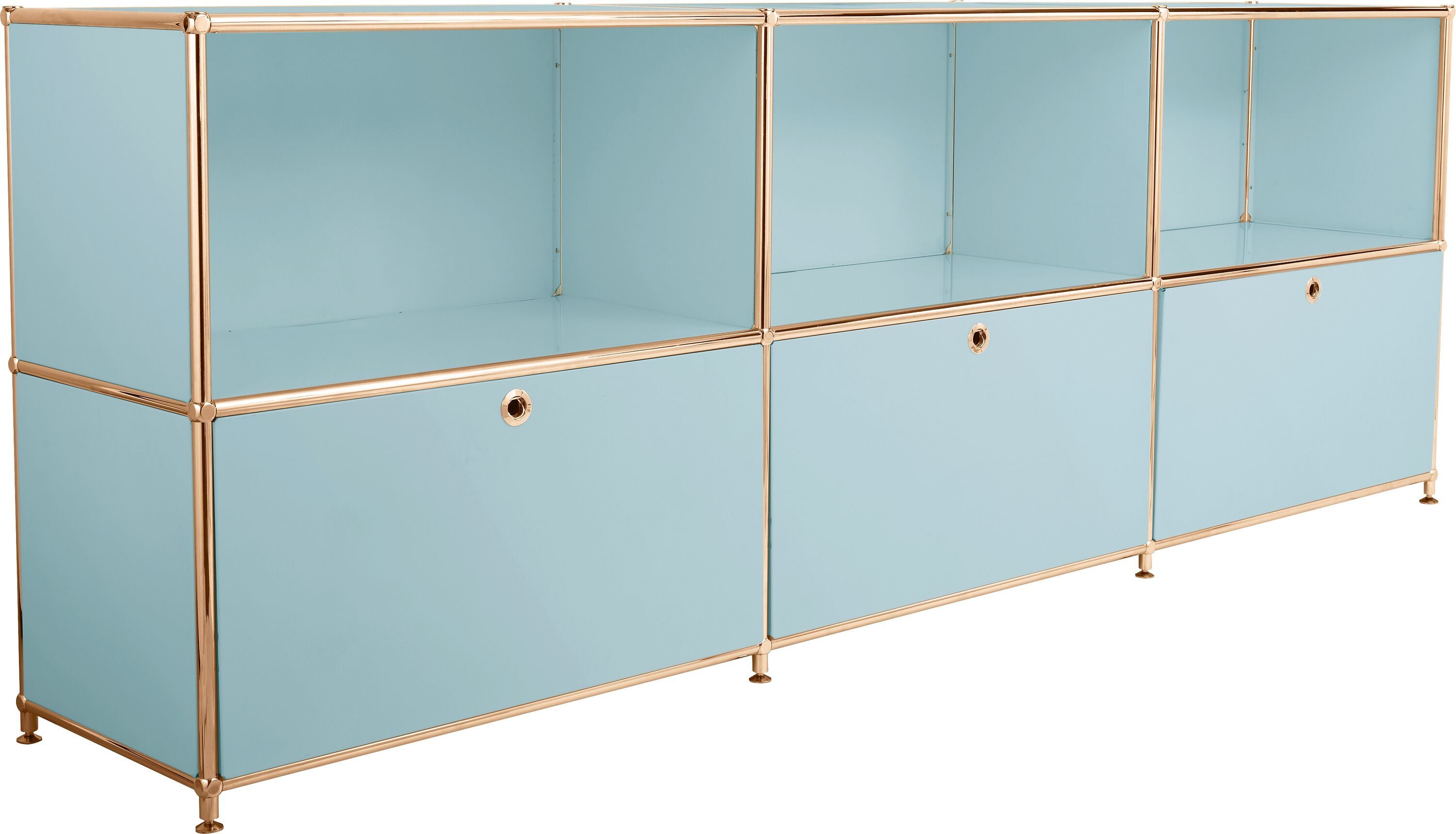 FLEXCUBE Sideboard - Mint / B: 228.0 cm x T: 40.0 cm x H: 80.5 cm
